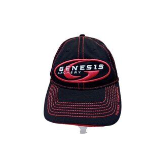 Genesis Archery Adult Mathews Solocam Baseball Cap Hat Hunting Red Black